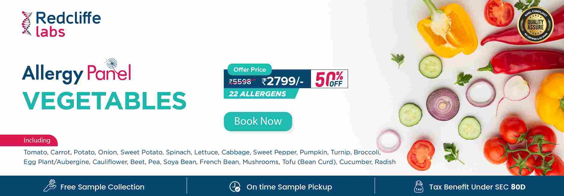 Vegetables Allergy Panel Test in Bangalore