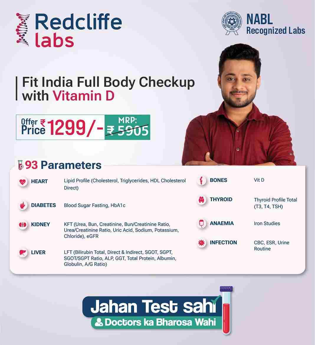 Fit India Full Body Checkup with Vitamin D in Delhi