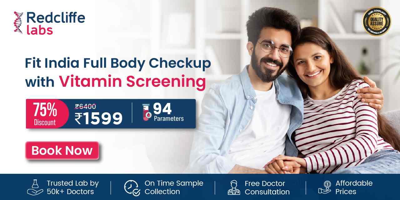 Fit India Full Body checkup with Vitamin Screening in Hyderabad