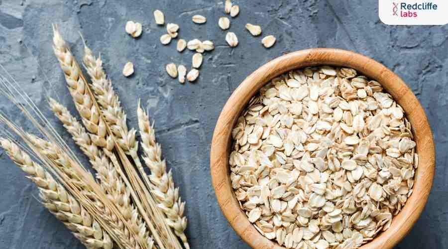 Oats in a plate